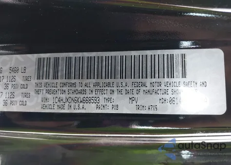 2019 Jeep Wrangler Unlimited Sport S 4X4 from USA, damaged, VIN 1C4HJXDN6KW668593